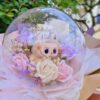 Labubu花束~限量萌系花禮，Labubu波波球花束/Labubu永生花花束/畢業花束/生日花束/求婚花束