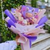 Labubu花束~限量萌系花禮，Labubu波波球花束/Labubu永生花花束/畢業花束/生日花束/求婚花束
