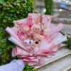 Labubu花束~限量萌系花禮，Labubu波波球花束/Labubu永生花花束/畢業花束/生日花束/求婚花束